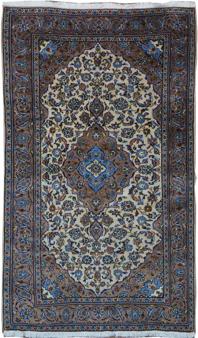 4' 8" x 8' 3" Persian Kashan Rug image 0