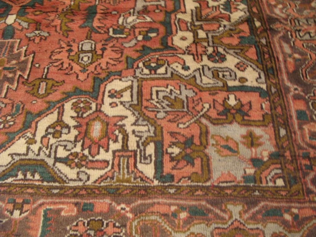 8' 1" x 11' 0" Persian Heriz Rug image 10