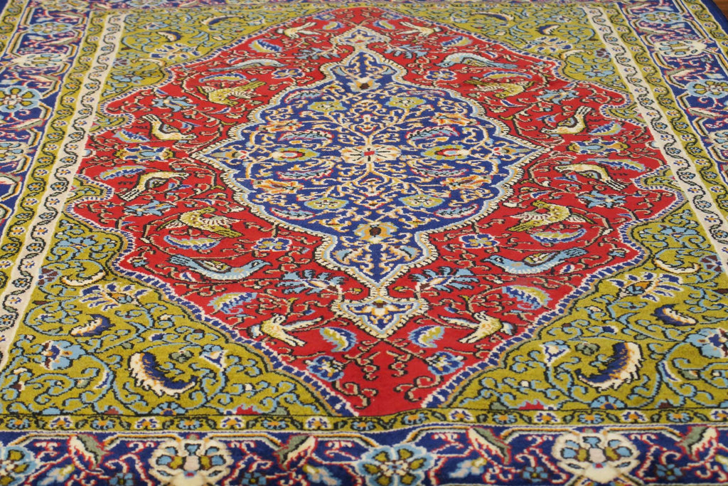 3' 5" x 5' 1" Persian Shahreza Rug image 6