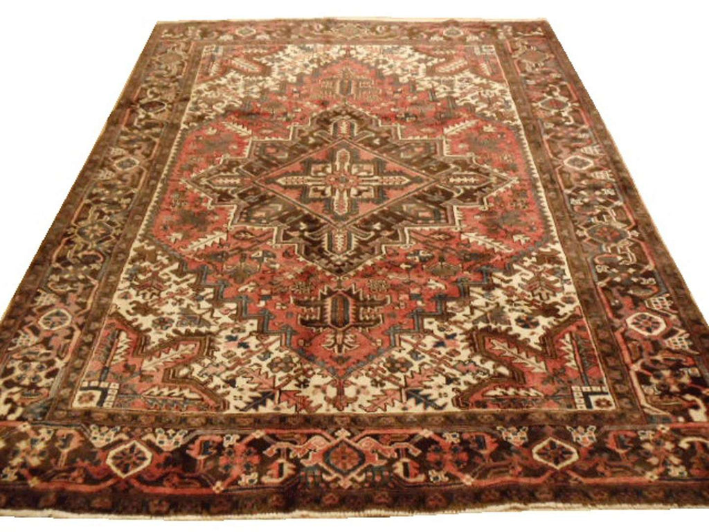 6' 9" x 8' 1" Persian Heriz Rug image 0