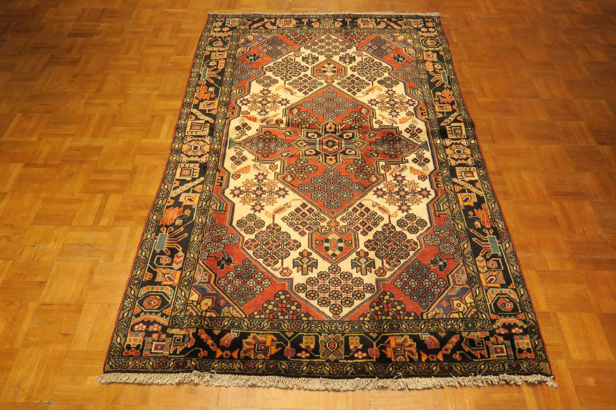 6' 6" x 4' 4" Persian Hamadan Rug image 1