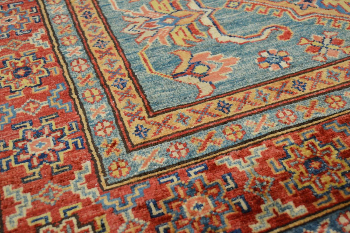 4' 0" x 6' 1" Pakistan Kazak Rug image 9