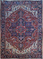 8' 3" x 11' 2" Persian Heriz Rug image 0