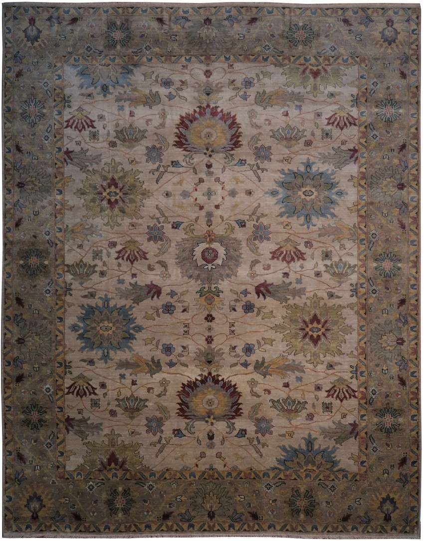 9' 2" x 11' 8" India Mahal Rug image 0