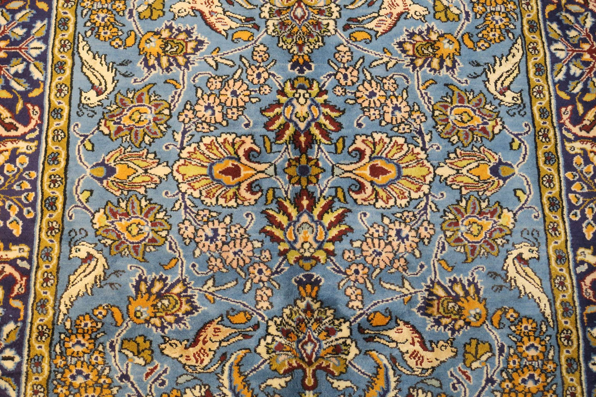 3' 5" x 5' 2" Persian Qum Rug image 1