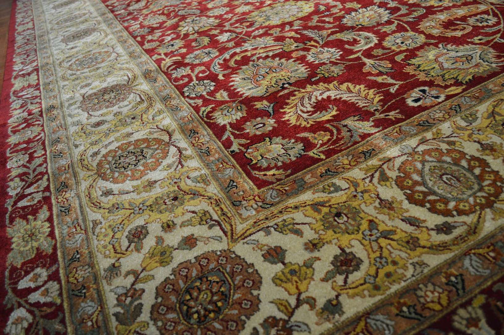 9' 0" x 12' 1" India Agra Rug image 7