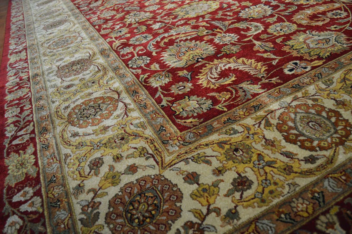 9' 0" x 12' 1" India Agra Rug image 7