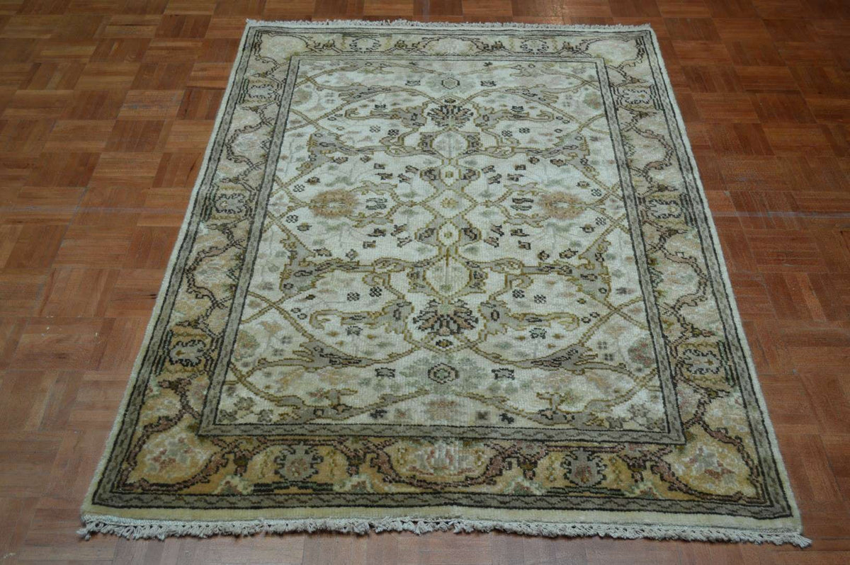 3' 9" x 6' 0" India Agra Rug image 1