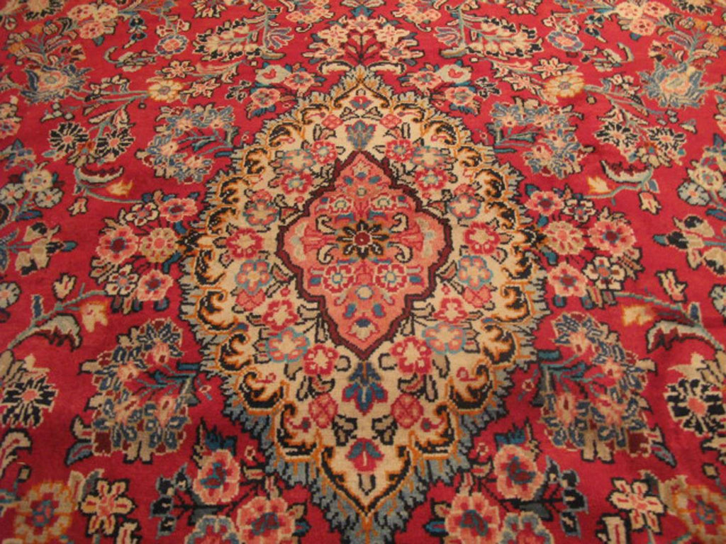 10' 6" x 14' 4" Persian Sarouk Rug image 7