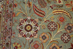 6' 1" x 6' 2" India Agra Square Rug image 3