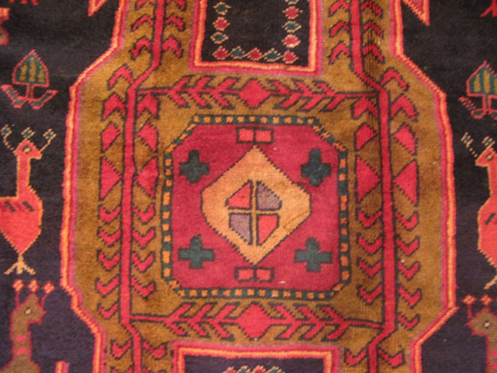 4' 2" x 10' 1" Persian Meshkin Runner image 3