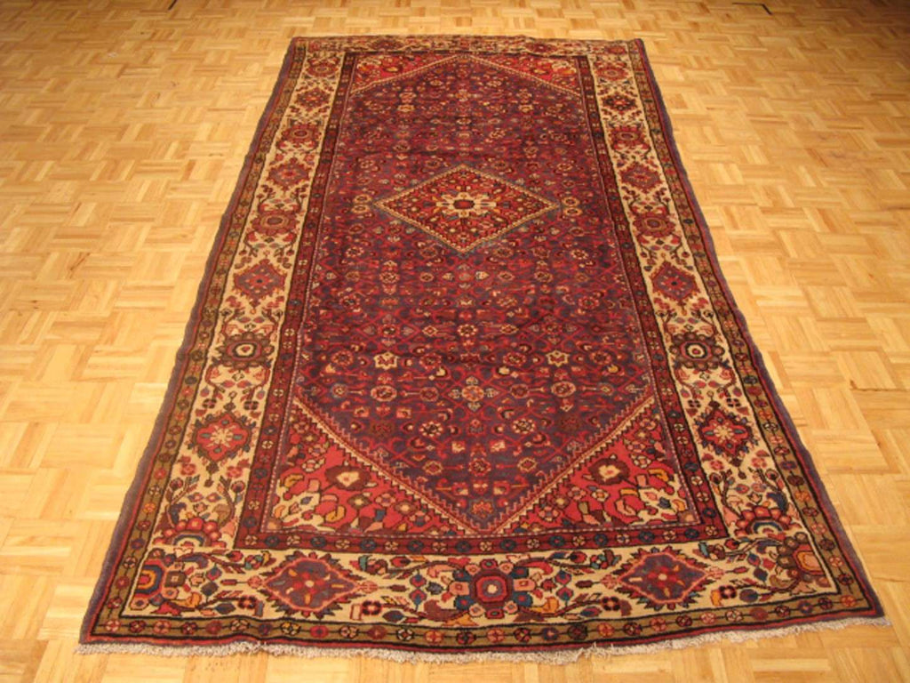 5' 2" x 10' 8" Vintage Hosseinabad Rug image 1