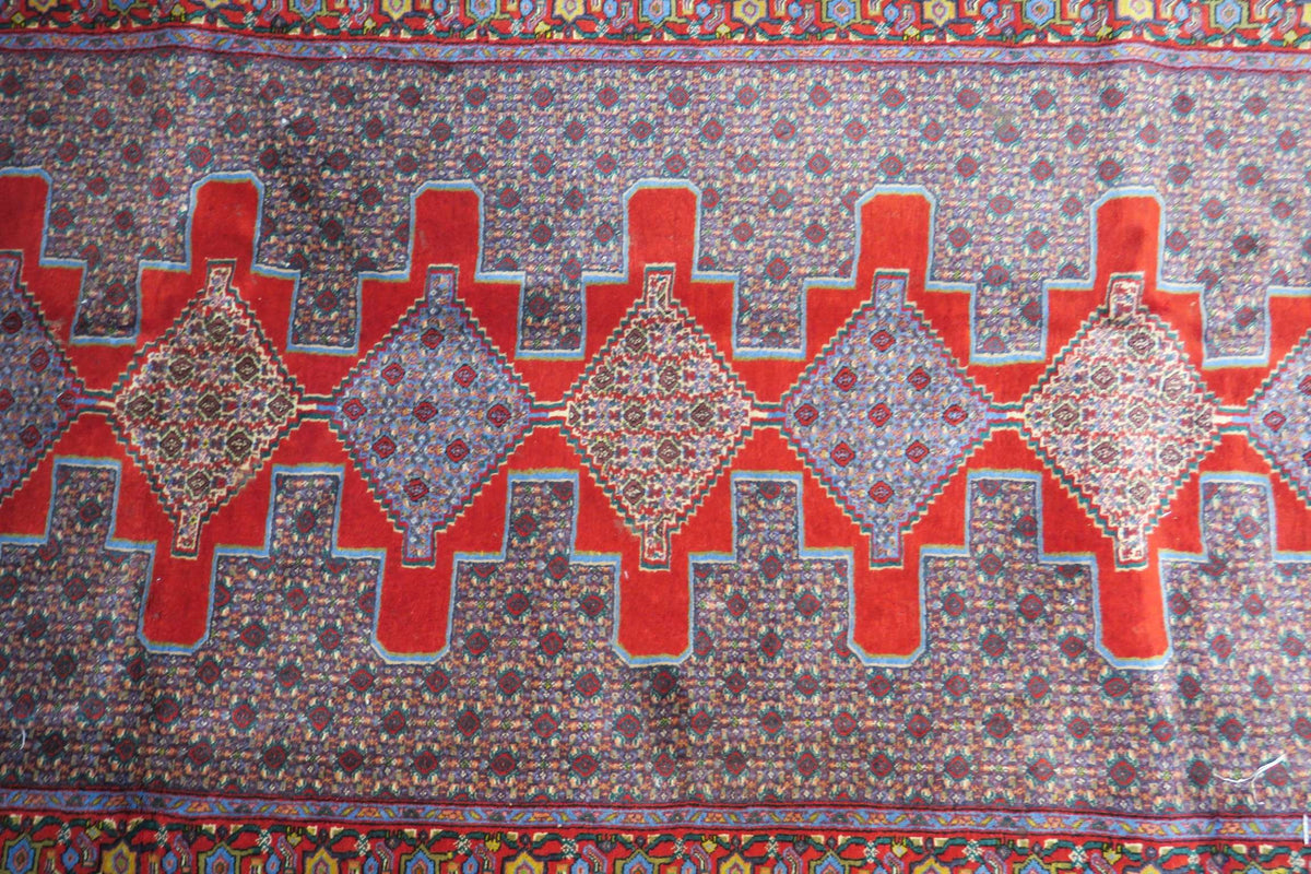 3' 4" x 12' 10" Vintage Sanandaj Runner image 5