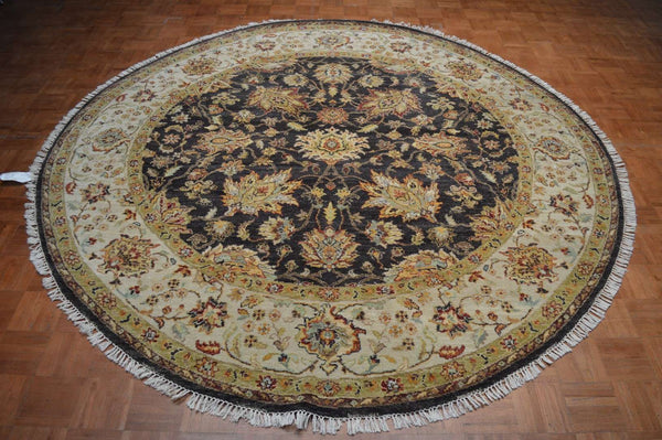 8' 0" x 8' 1" India Sultanabad Round Rug image 1