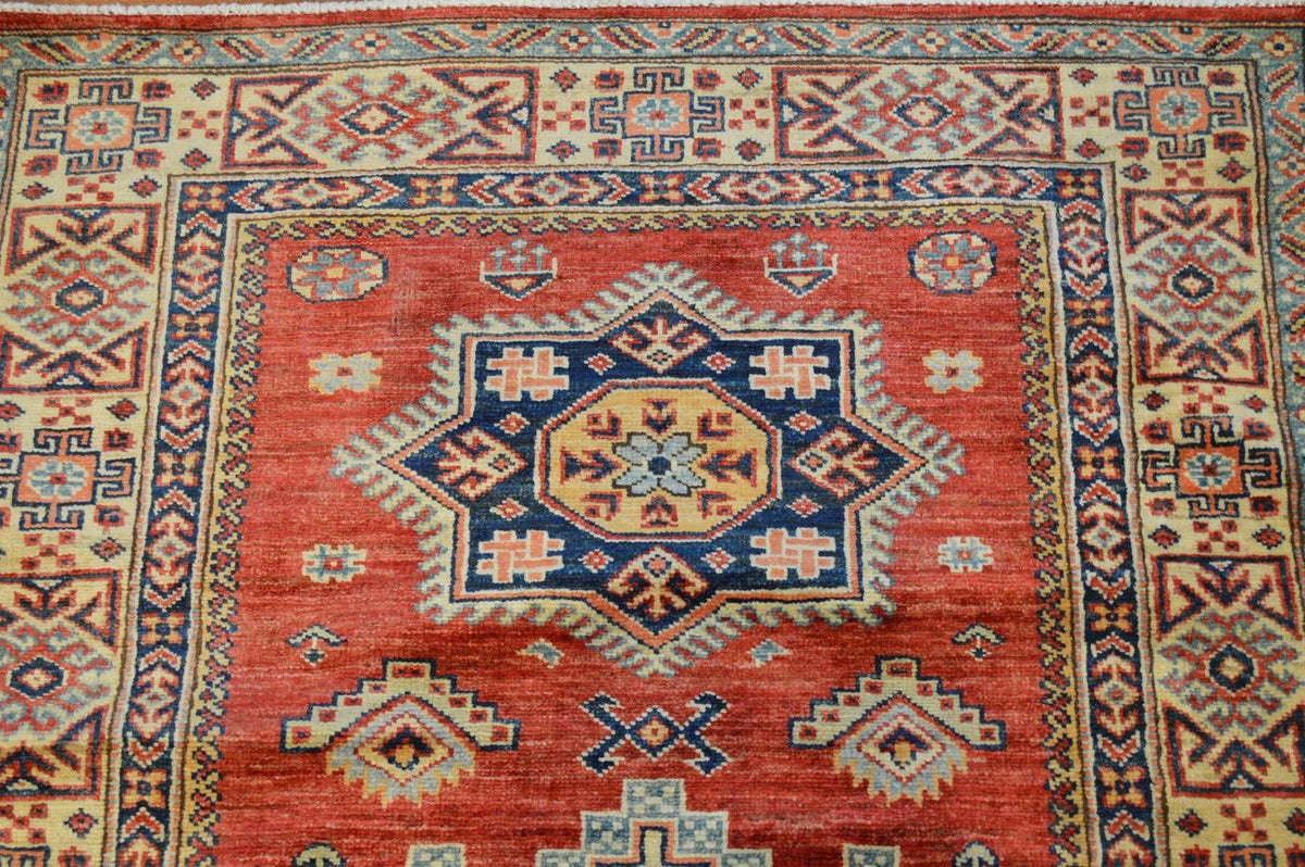 3' 5" x 4' 10" Pakistan Kazak Rug image 5