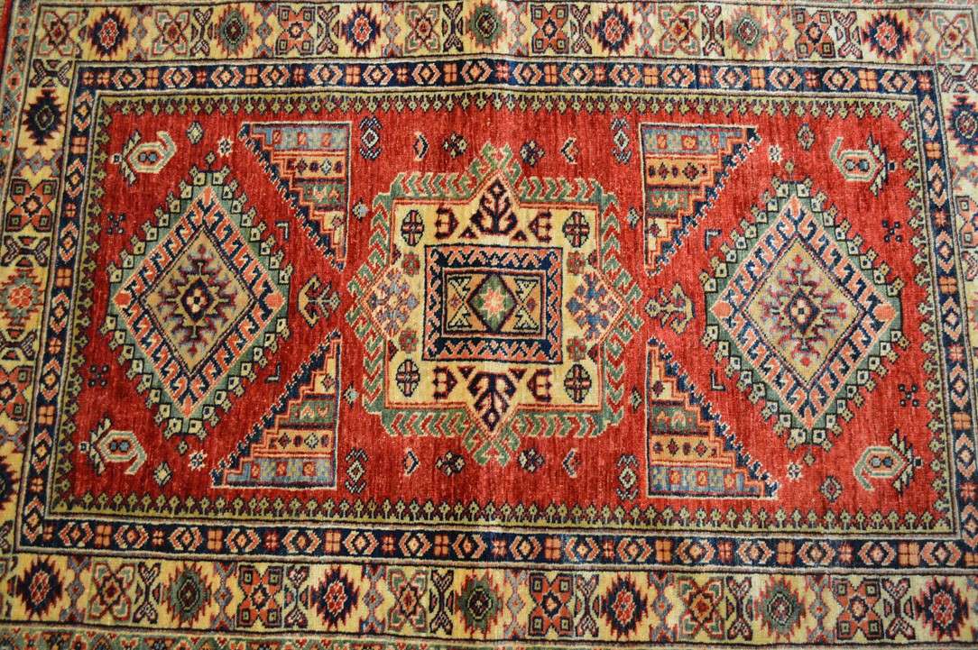 3' 3" x 4' 7" Pakistan Kazak Rug image 5