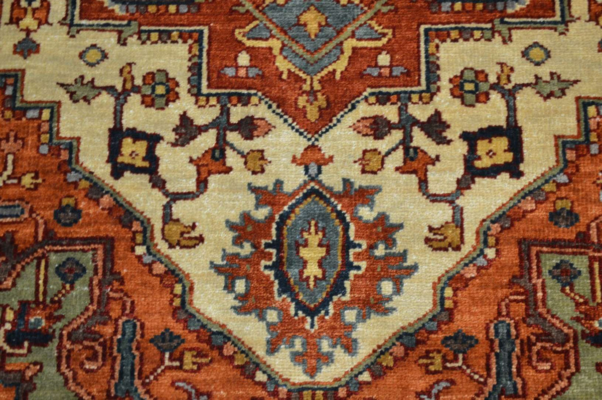 4' 0" x 6' 0" India Serapi Rug image 7