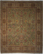 8' 1" x 10' 3" India Agra Rug image 0