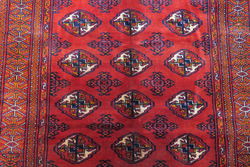 4' 9" x 5' 6" Persian Turkeman Rug image 1