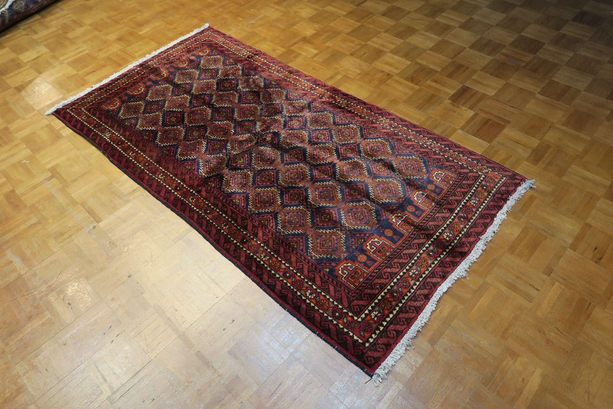3' 4" x 6' 6" Persian Baluch Rug image 8