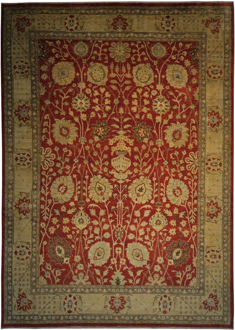 9' 8" x 13' 7" Pakistan Oushak Rug image 0
