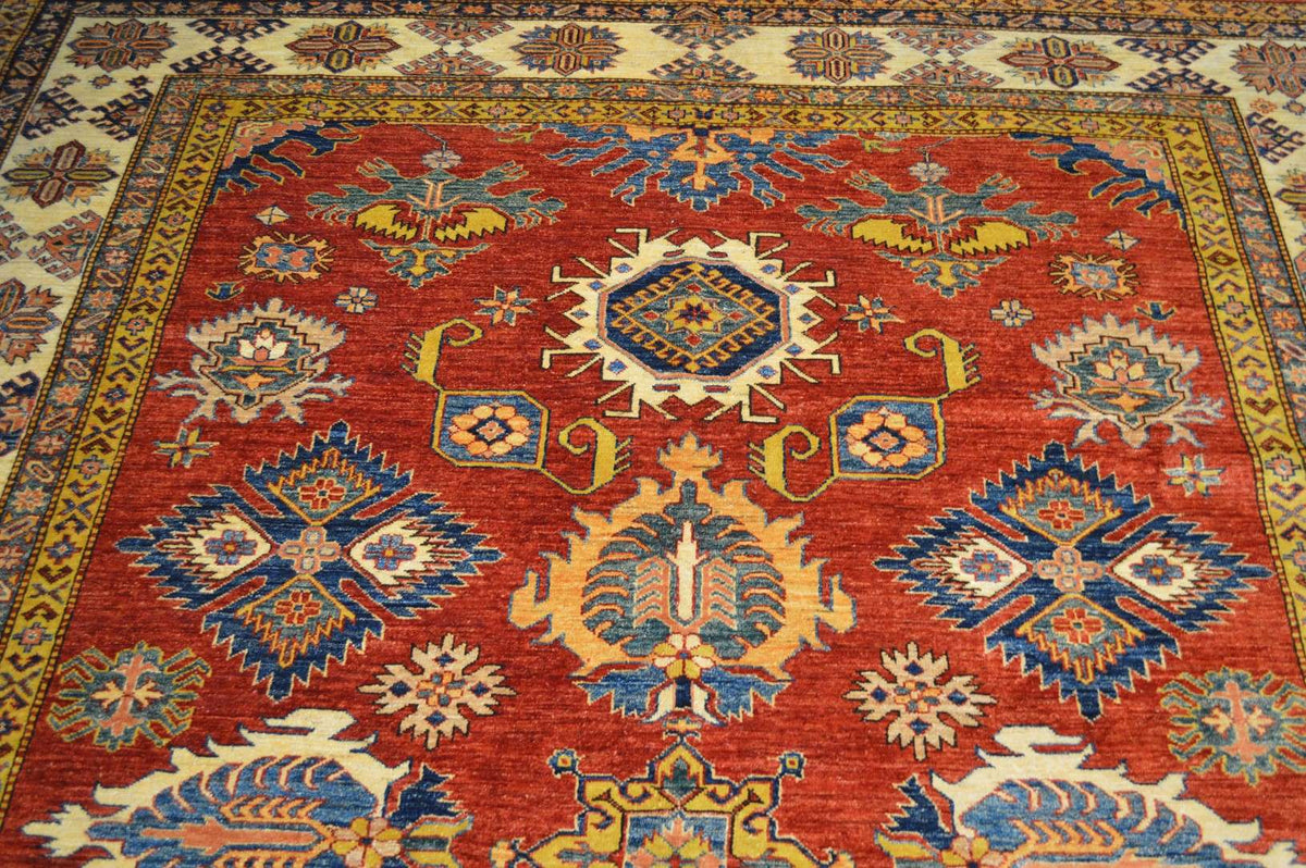 8' 0" x 10' 0" Pakistan Kazak Rug image 3