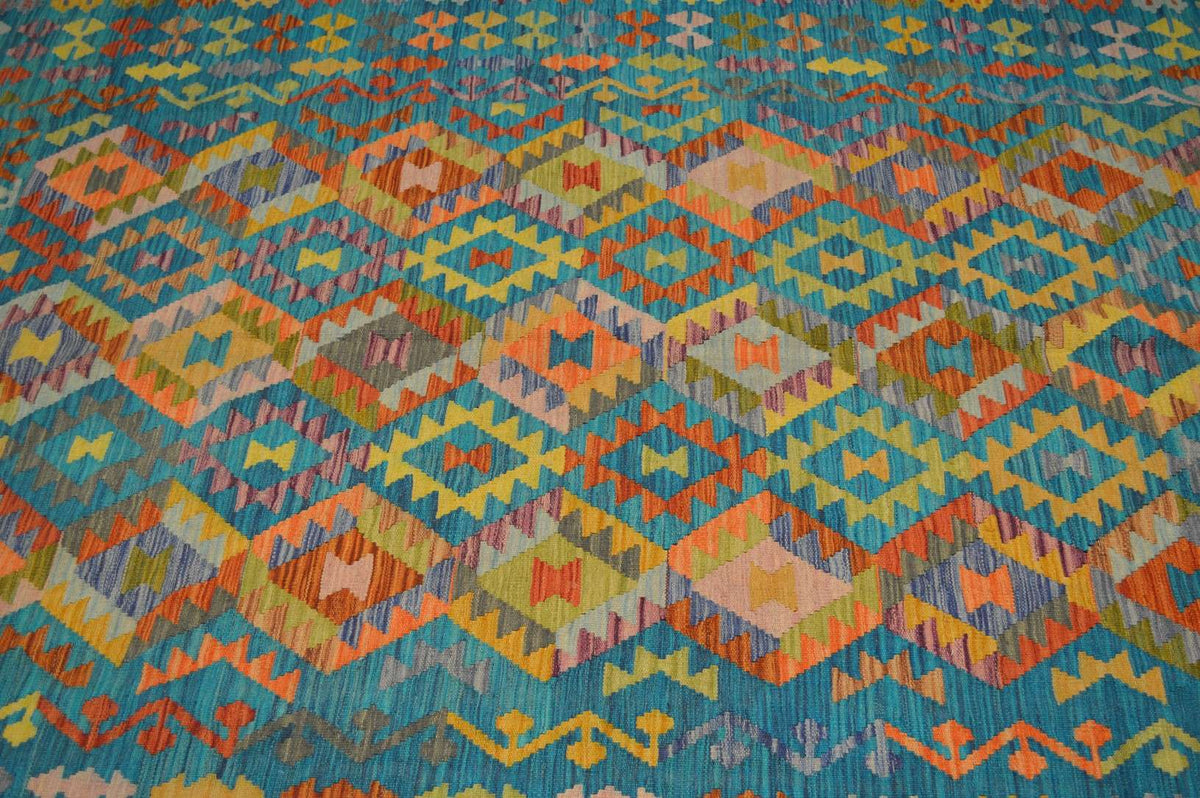 6' 6" x 10' 0" India Kilim Rug image 7