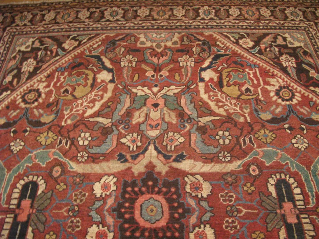 8' 8" x 12' 7" Vintage Sultanabad Rug image 5