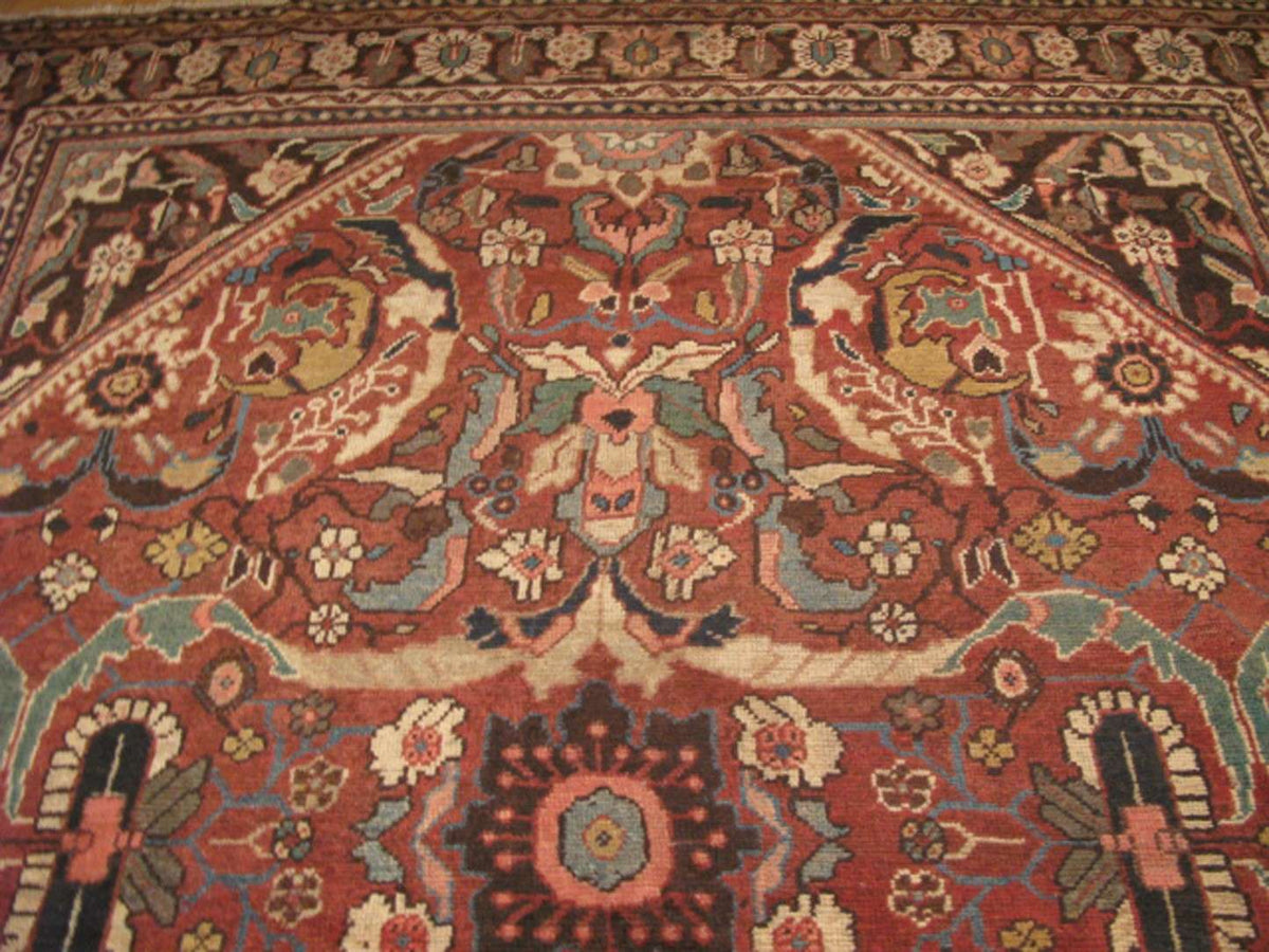 8' 8" x 12' 7" Vintage Sultanabad Rug image 5