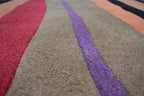7' 3" x 7' 3" India Contemporary Round Rug image 10