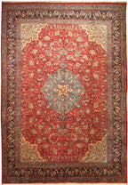 9' 8" x 13' 1" Persian Sarouk Rug image 0