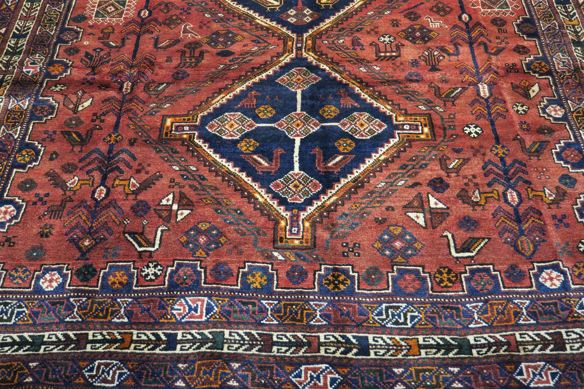 6' 9" x 7' 8" Persian Shiraz Rug image 1