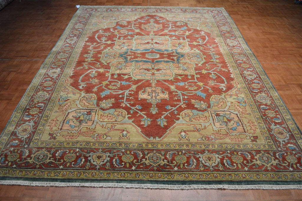 7' 8" x 10' 3" India Serapi Rug image 4