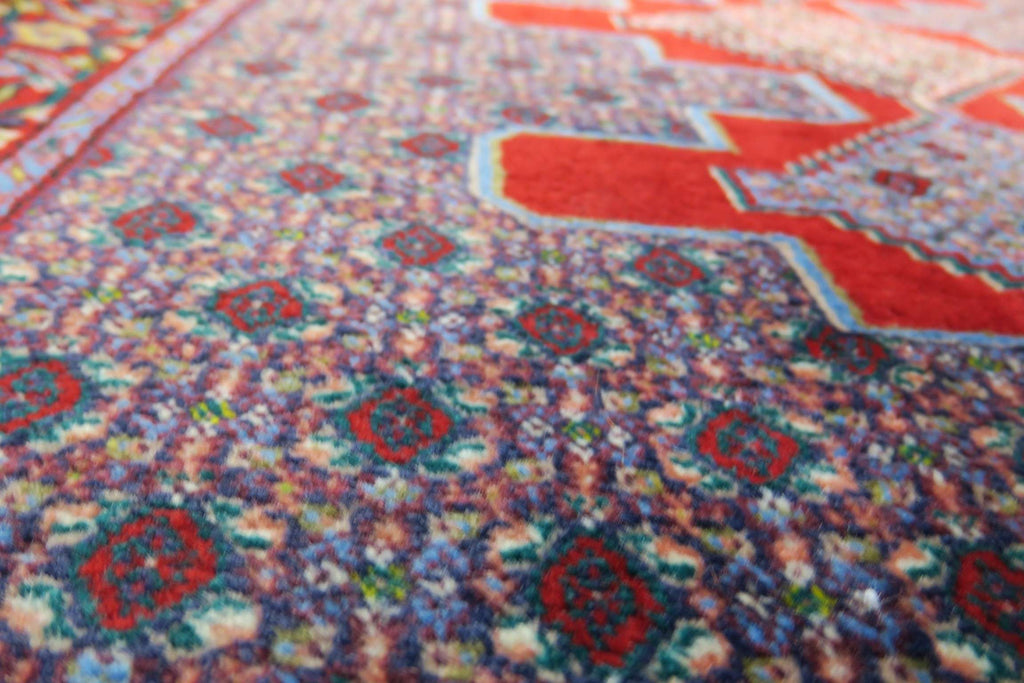 3' 4" x 12' 10" Vintage Sanandaj Runner image 7