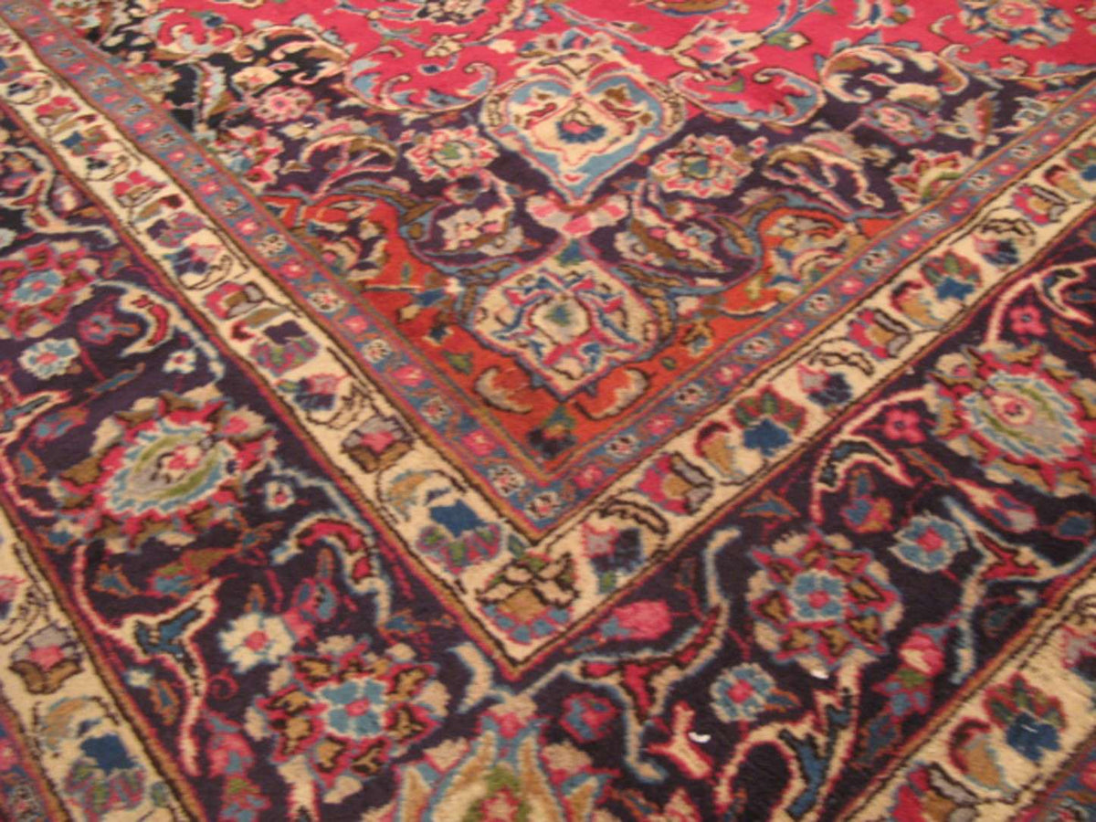8' 2" x 11' 9" Persian Mashhad Rug image 2