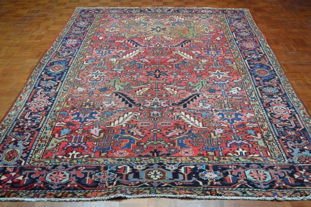 7' 4" x 10' 8" Persian Heriz Rug image 1