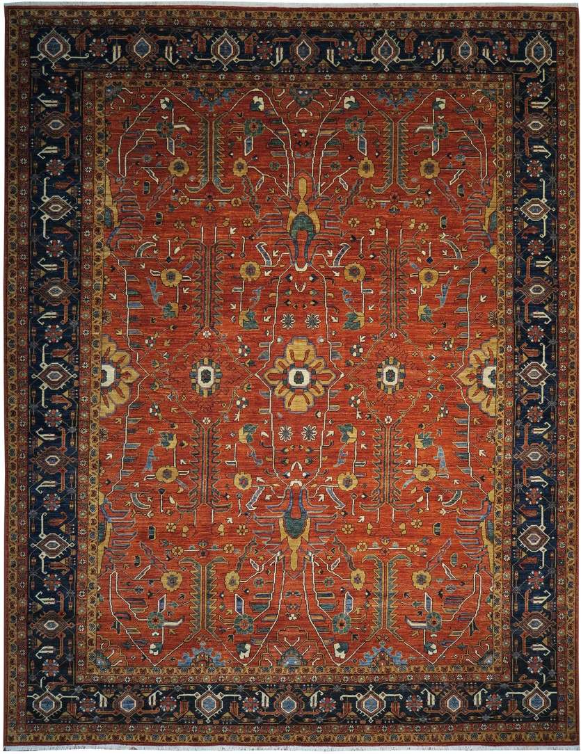 9' 2" x 12' 2" Pakistan Serapi Rug image 0