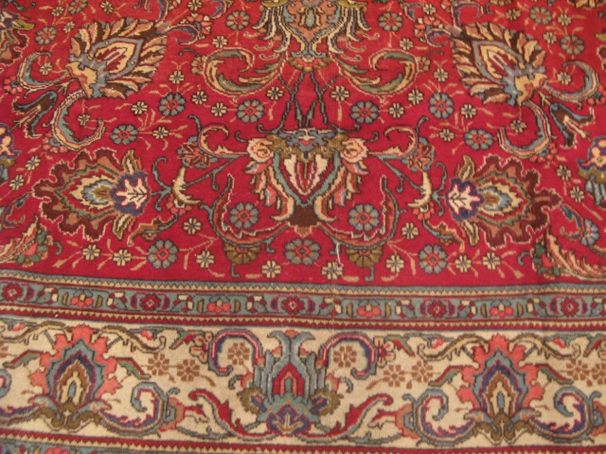 9' 1" x 13' 0" Persian Tabriz Rug image 4