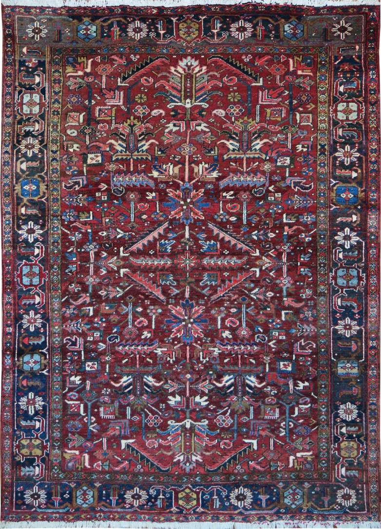 7' 8" x 10' 5" Persian Heriz Rug image 0