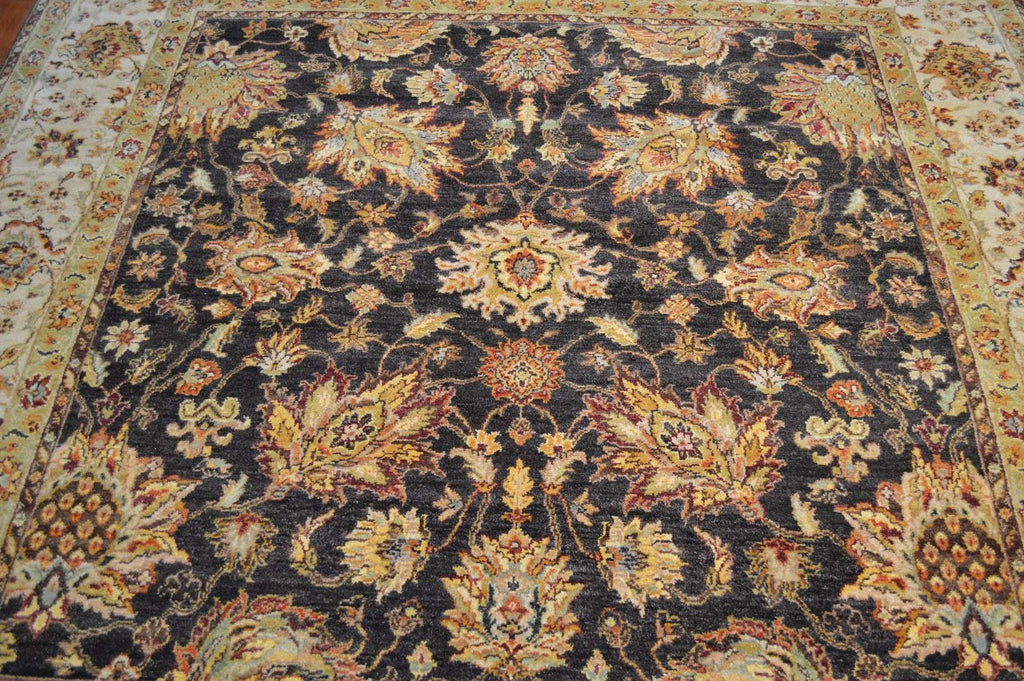 7' 9" x 8' 1" India Sultanabad Square Rug image 3