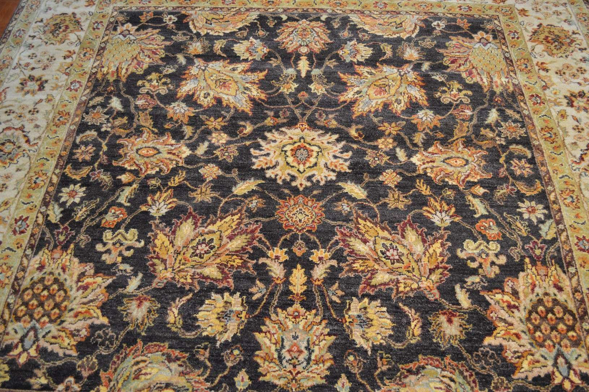 7' 9" x 8' 1" India Sultanabad Square Rug image 3