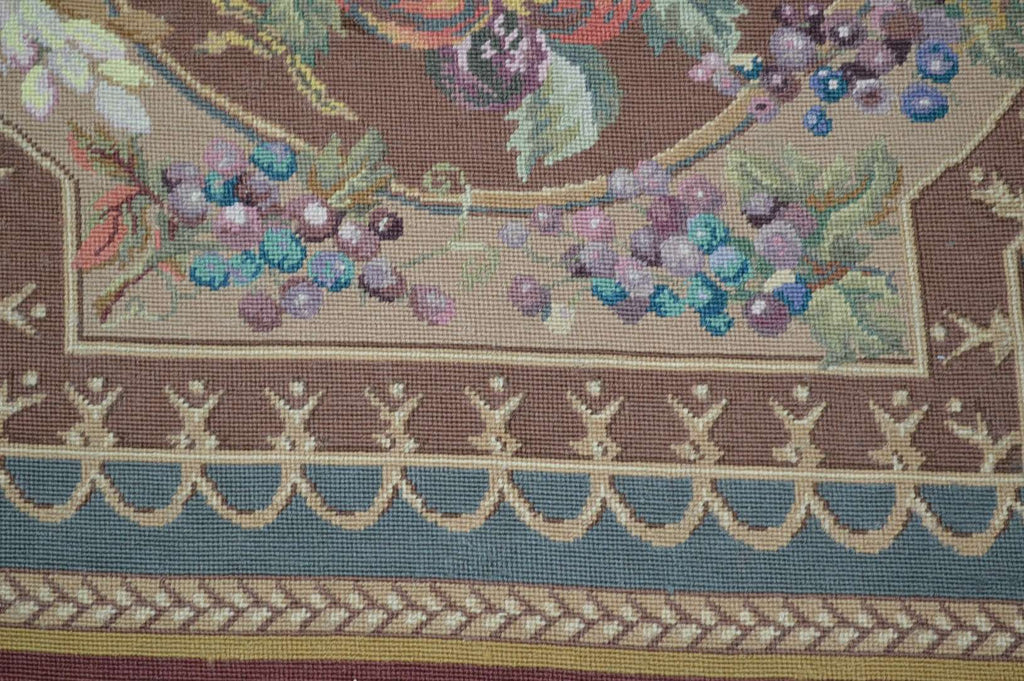 6' 0" x 8' 7" French Needlepoint Rug image 5