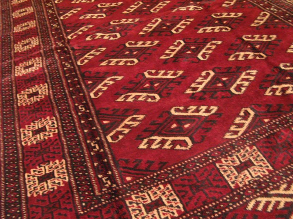 4' 3" x 6' 4" Persian Turkmen Rug image 8