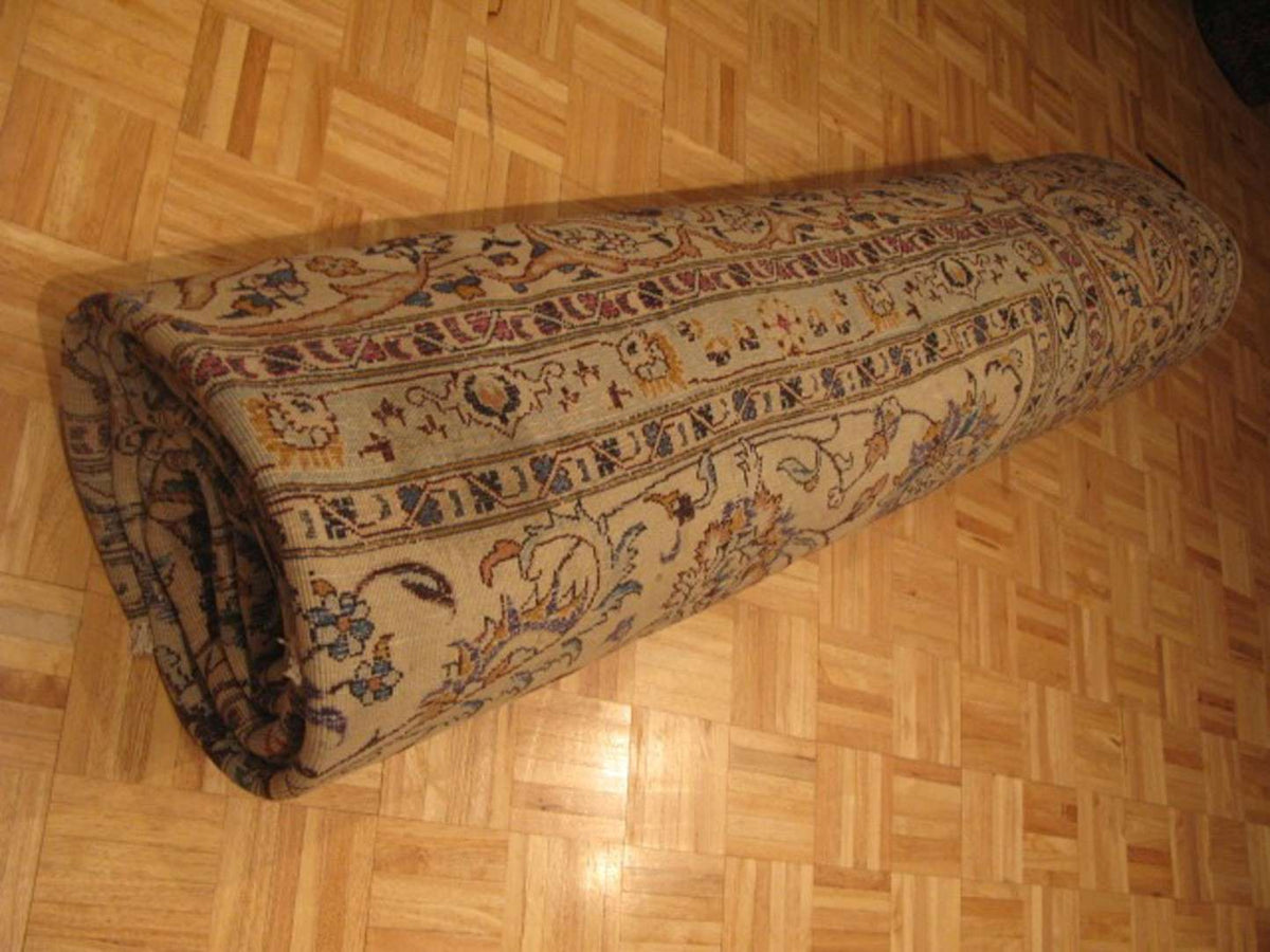 11' 4" x 13' 1" Persian Mashhad Rug image 11