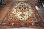 11' 8" x 19' 8" India Serapi Rug image 1