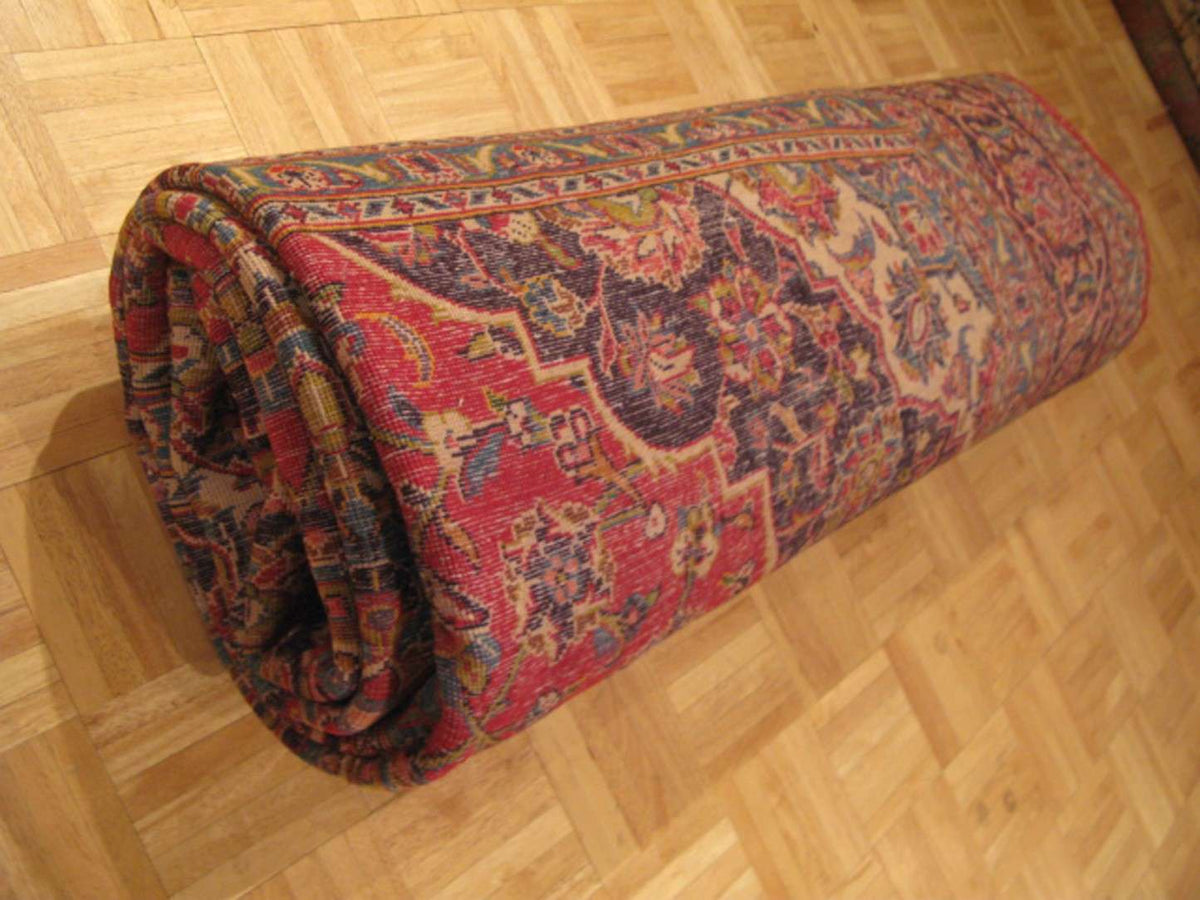 8' 2" x 11' 6" Persian Kashan Rug image 11