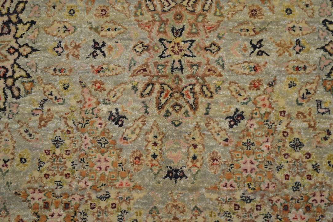 3' 8" x 4' 9" India Agra Rug image 1