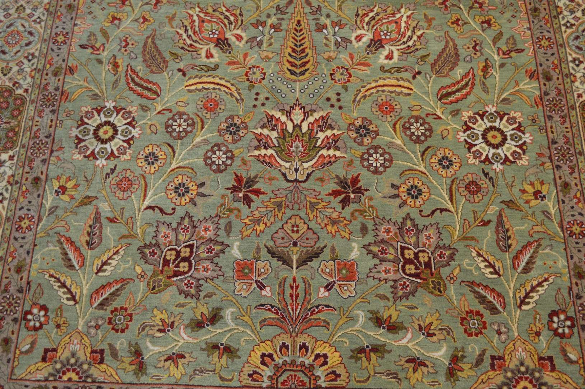 6' 1" x 6' 2" India Agra Square Rug image 2