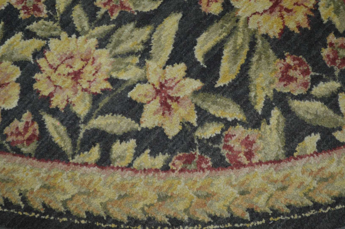 7' 3" x 7' 3" India Contemporary Round Rug image 10