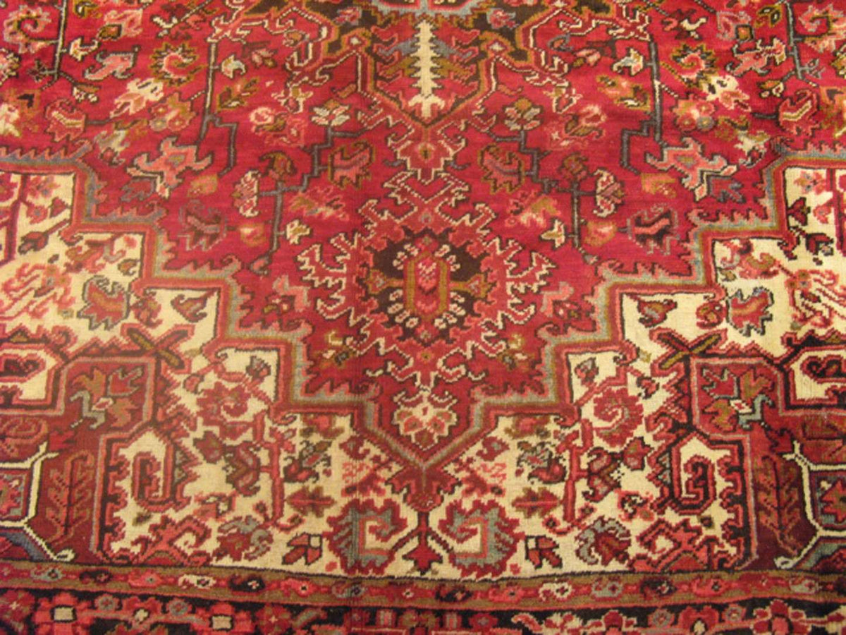 7' 3" x 10' 4" Persian Heriz Rug image 9